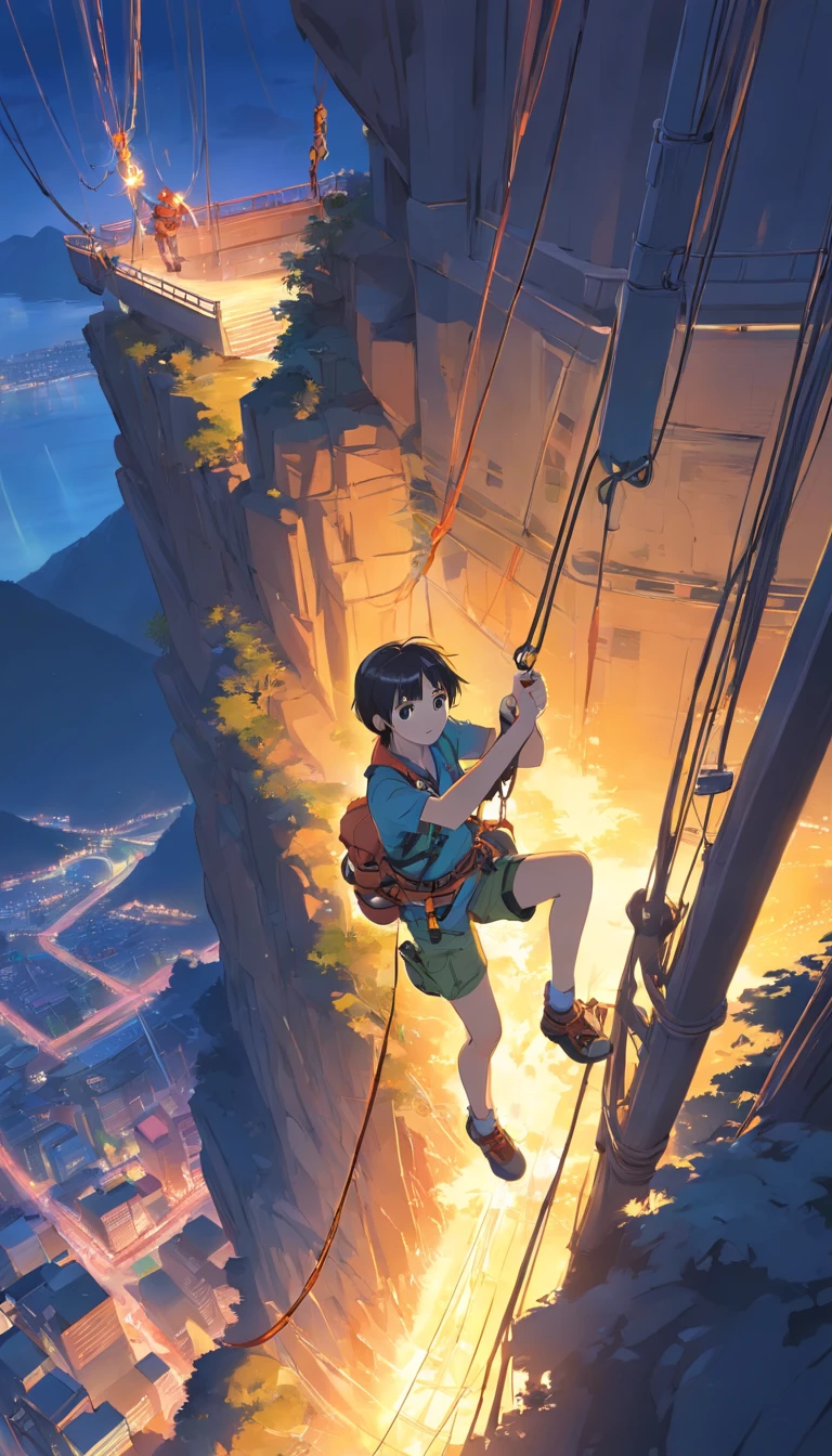 chineseidol,Personnel conducting rope rescue training,(A group of climbers:1.1),Rescue operations,action sports,Climbing,mountain peaks,Cord,challenge,highly,Courage,(Heroic rescue scene:1.2),Emergency Response Team,full body shot of, (Jaw-dropping effect), ,(Studio lighting), hyper HD, International Association of Rope Technology,Explore boldly,Rope rescue techniques,Create a studio-like environment, Enhance visual impact