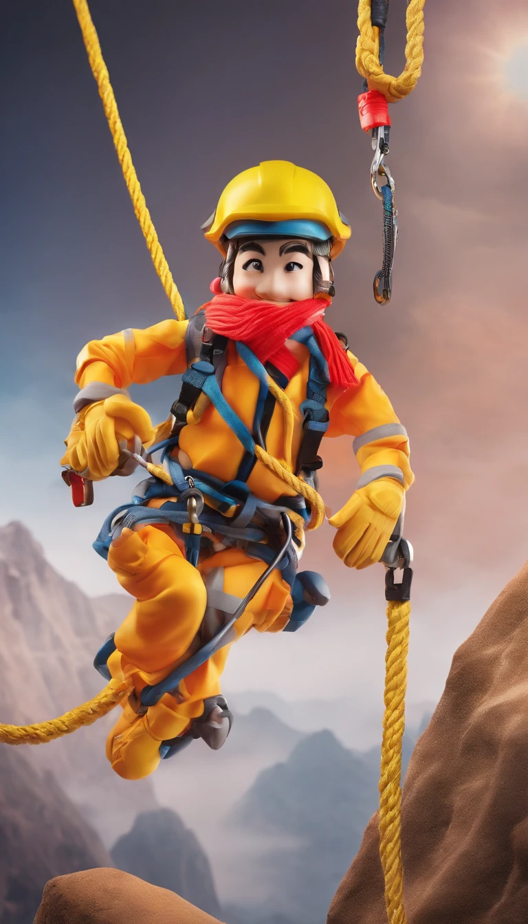 chineseidol,Personnel conducting rope rescue training,(A group of climbers:1.1),Rescue operations,action sports,Climbing,mountain peaks,Cord,challenge,highly,Courage,(Heroic rescue scene:1.2),Emergency Response Team,full body shot of, (Jaw-dropping effect), ,(Studio lighting), hyper HD, International Association of Rope Technology,Explore boldly,Rope rescue techniques,Create a studio-like environment, Enhance visual impact
