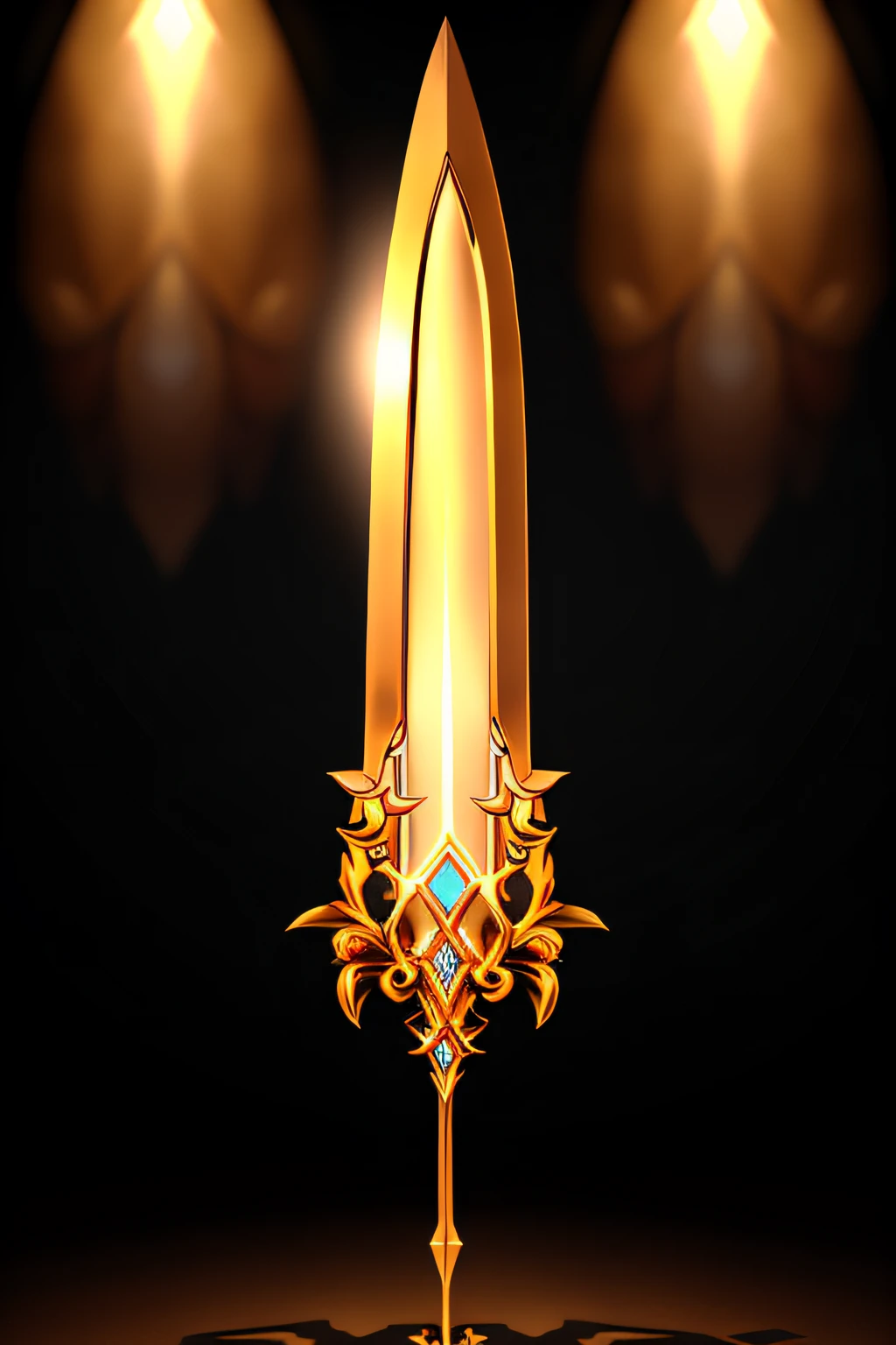 historical art of golden sword, best quality, Trending on Artstation, masterpiece