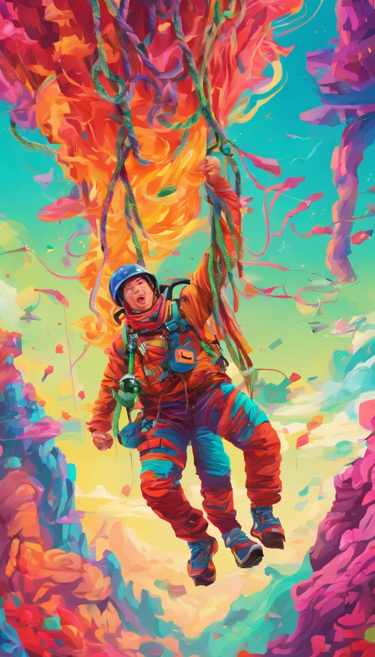 chineseidol,People who carry out rope rescue training,(A group of climbers:1.1),Rescue operations,action sports,climbing,mountain peaks,Cord,challenge,highly,Courage,(Heroic rescue scene:1.2),Emergency Response Team,full body shot of, (Jaw-dropping effect), ,(Studio lighting), hyper HD, International Association of Rope Technology,Explore boldly,Rope rescue techniques,Create a studio-like environment, Enhance visual impact