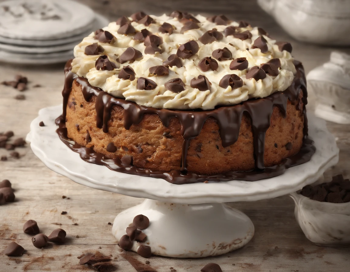 Ricotta cake with chocolate chips