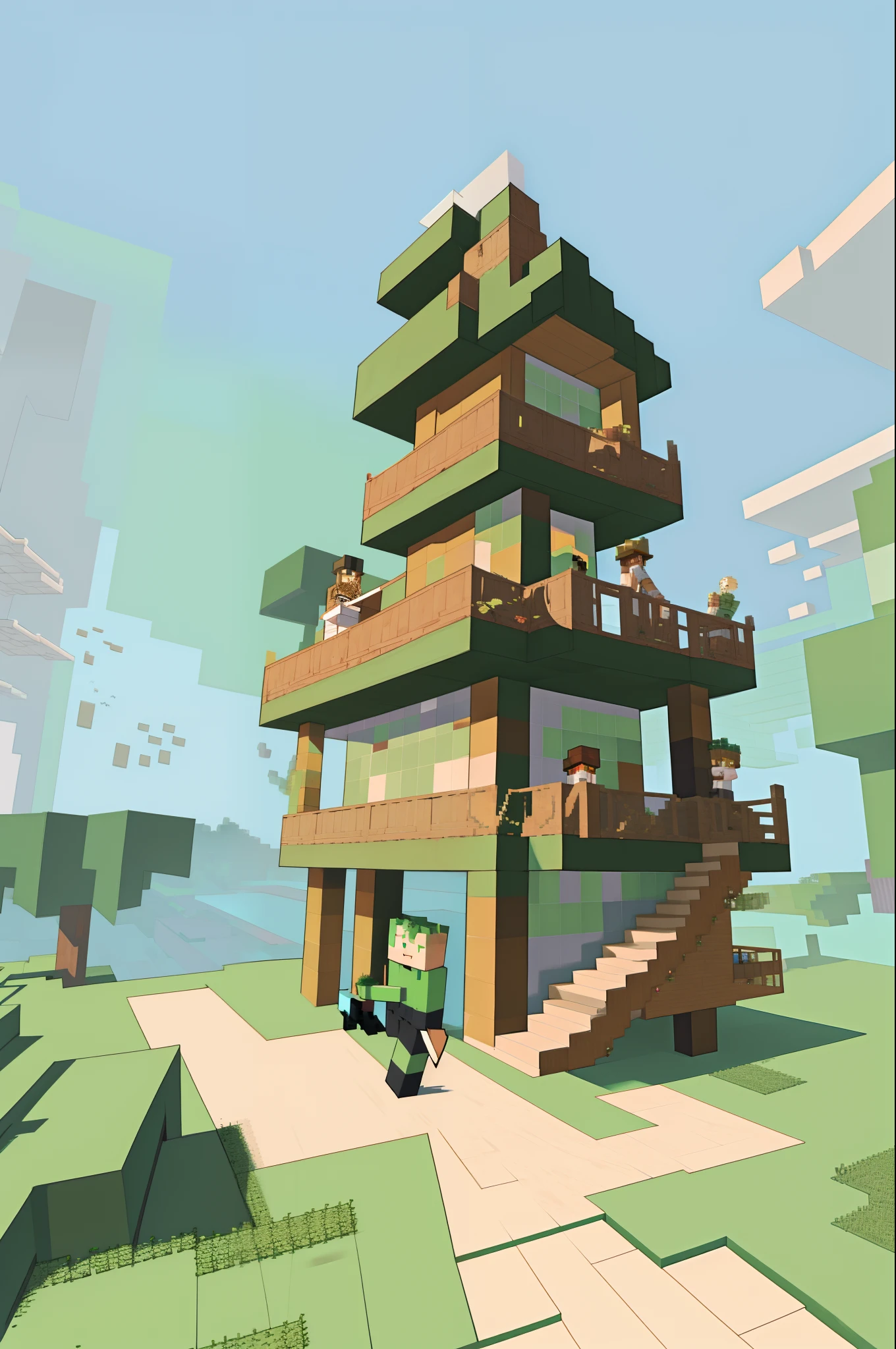Minecraft base inspired by cottagecore aesthetics and gay chaos