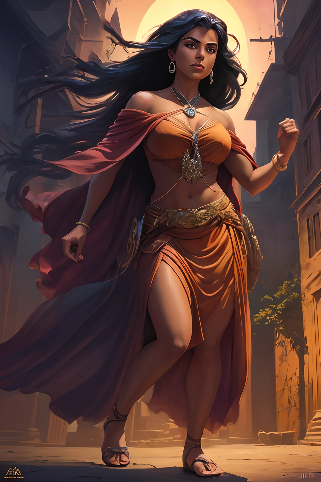 Arte inspirada John Buscema,Close-up, linda garota, Physical rendering photo of an 18-year-old , cachos, sardas, Desabotoado, blusa branca, saia curta preta,sandals on the feet,fundo preto, luz no rosto, sonho, magical ambiance, cinematic lighthing, brasas, fantasia, action pose, mistborn, Foto CRU, 8k UHD, grain of film