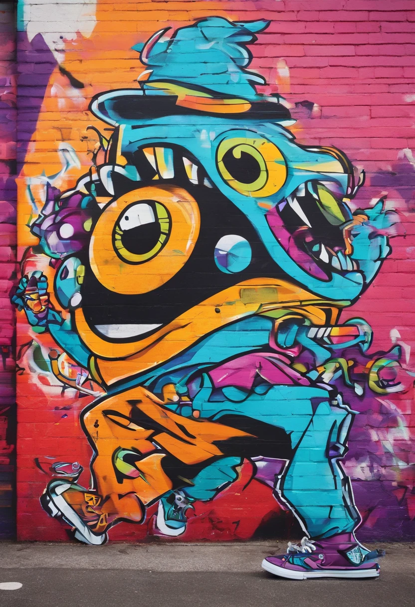 Monsters, rollerskates, Halloween, dancing