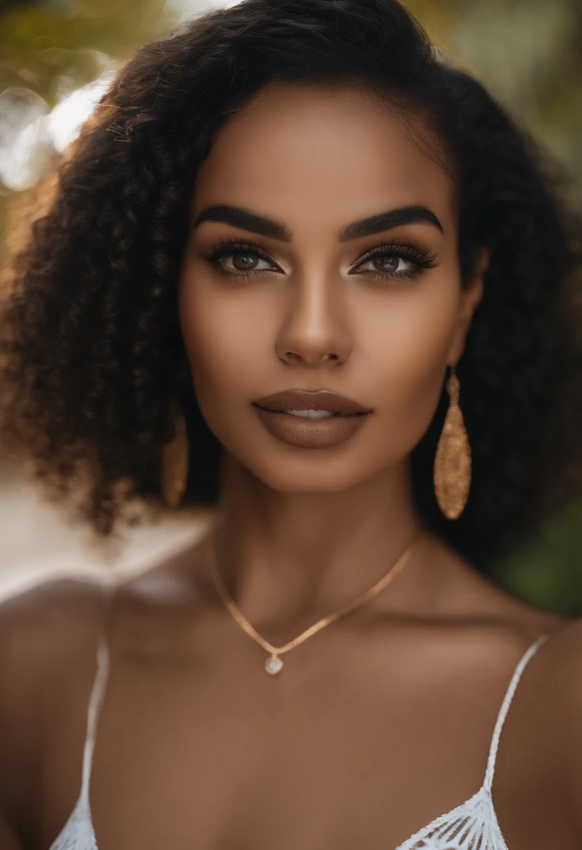 topless, vaginal, , seios a mostra, Mamalhuda, Mulher Africana, Menina sexy com olhos castanhos, Ultra realista, meticulosamente detalhado, Jasmine Portrait Award, cabelos castanhos e pretos e olhos grandes, selfie de uma jovem mulher, Camera eyes, sem maquiagem, Maquiagem natural, staring directly at camera, Rosto com Artgram, Maquiagem sutil, Great full body photo, Medium to large bust