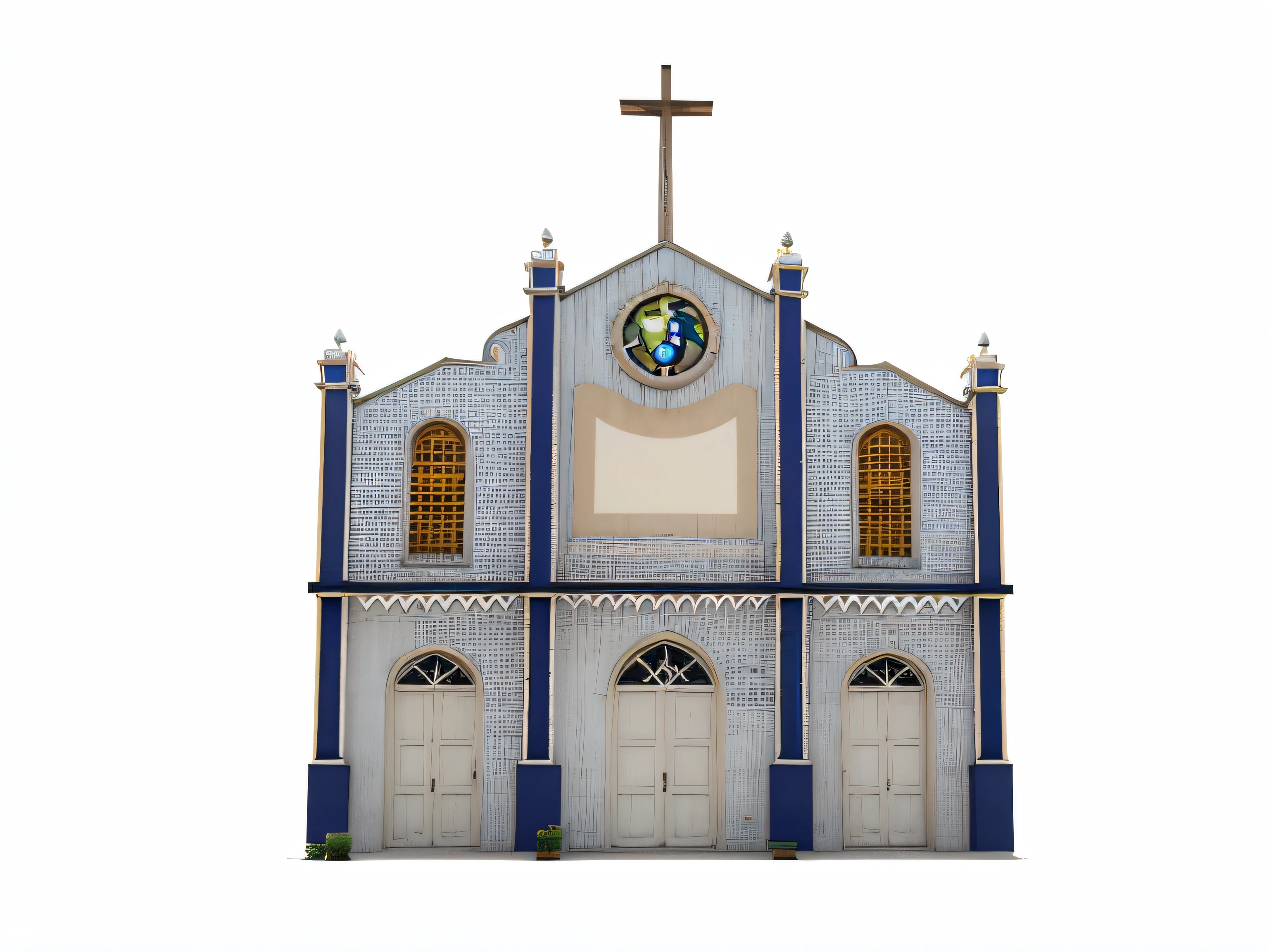 IGREJA ESTILO PIXAR, Arte Digital, realista, ....3d, estilo cartoon, ARTE BELA