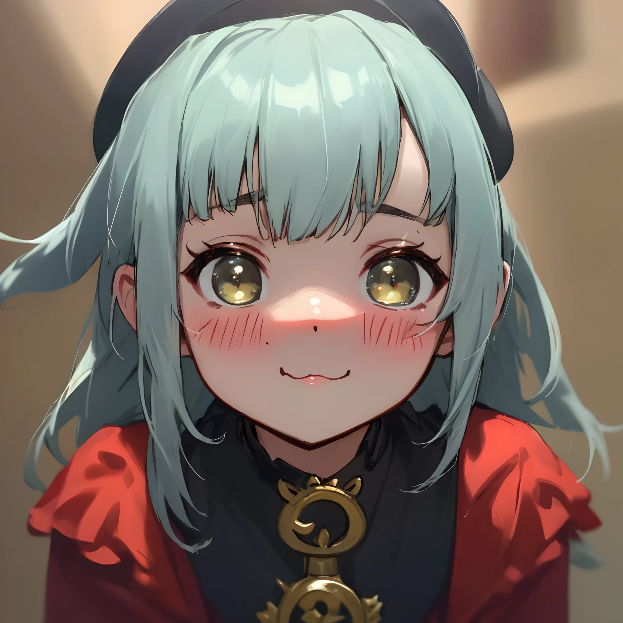 Lolicon, garotinha, Red cheek and very horny