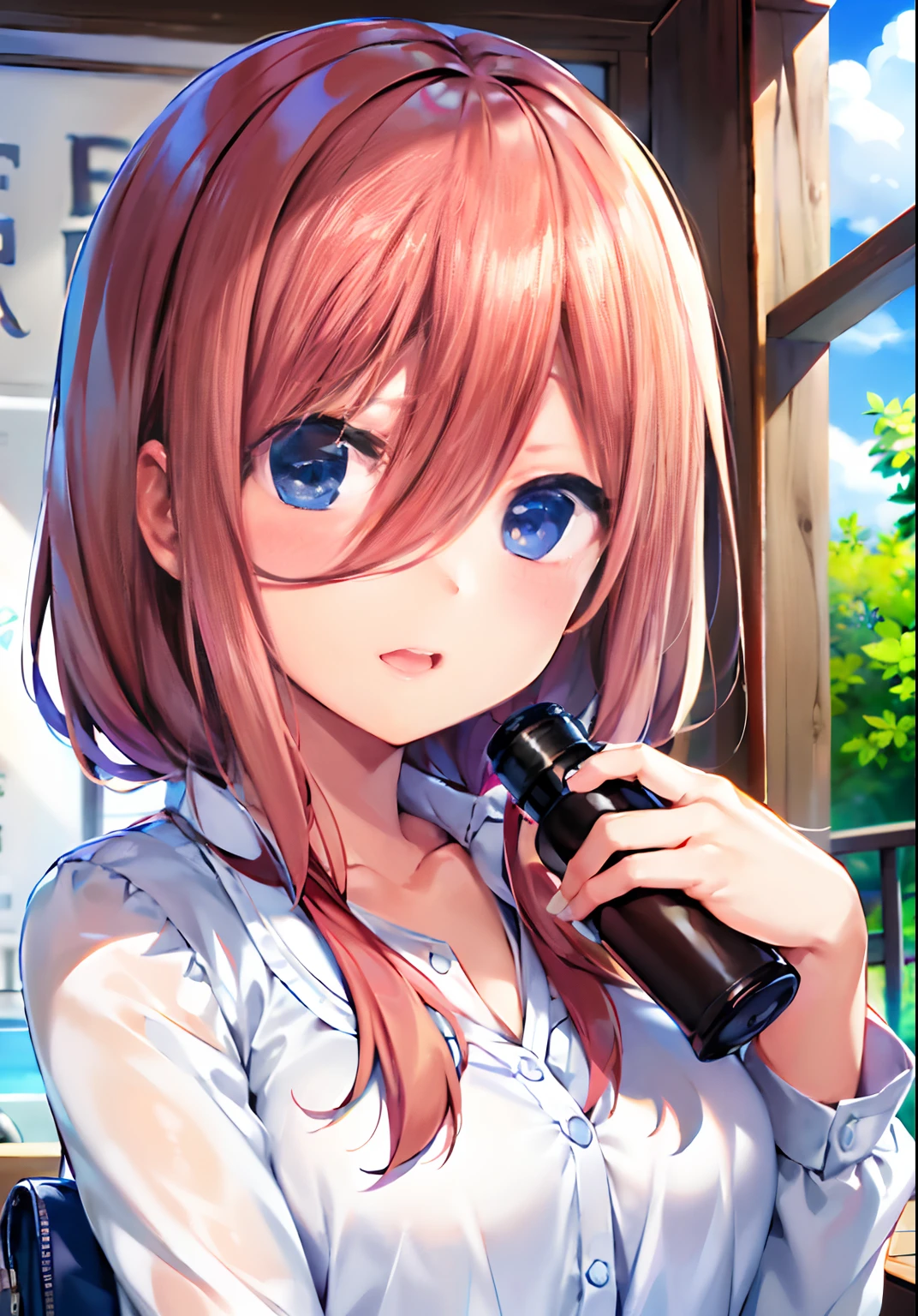 top-quality、eye glass(1:6)、Full-length images of the highest quality、Highly detailed anime super detail、masterpiece、tre anatomically correct、Detailed hand、(eye glass:1.6)、8K、I love my tides、Upper line、High School Uniform、Sweat profusely、Kiss Face、Moisturizing skin、(eye glass:1.3)、Detail Eye、NSFW、Lustrous hair、、Frontal view、
