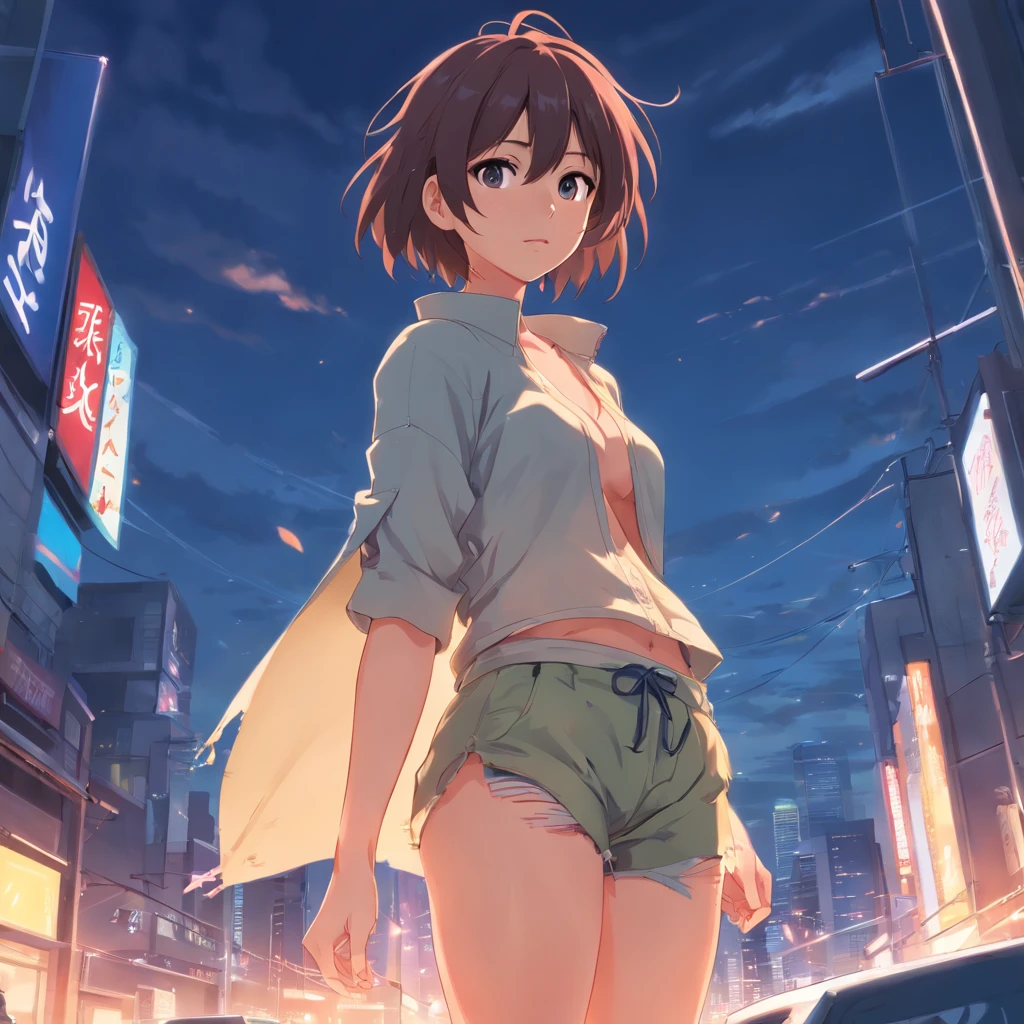 masterpiece, top-quality, gojo satoru ((female version)), ((sexy)), wearing torn clothes, beautiful, sexy body figure, badass, hot