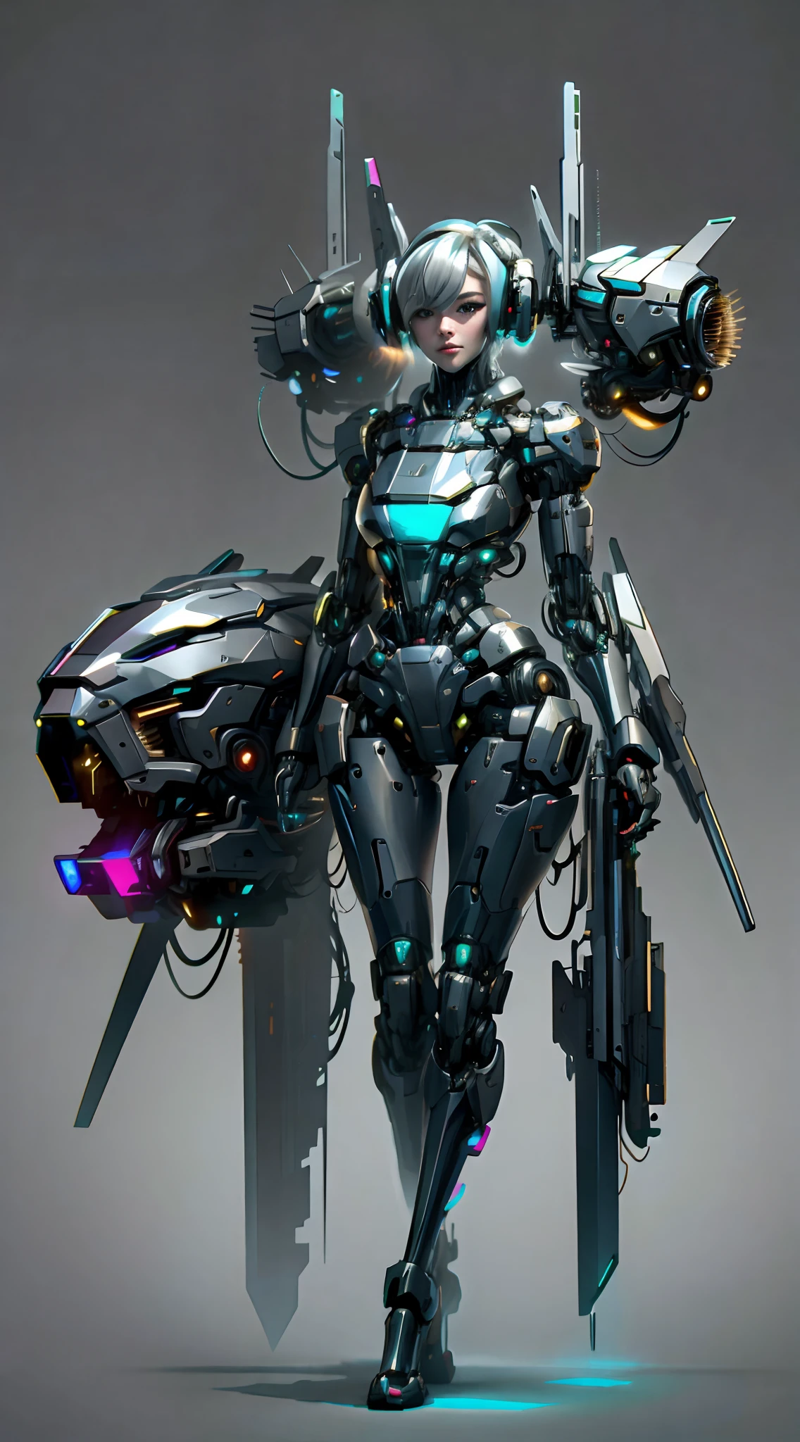 Close-up of a woman posing for a photo in a futuristic outfit, Biomechanical OPPAI, an oppai cyberpunk, cyborg girl, belle fille cyborg, Linda Chika Robot, Perfect cyborg anime woman, Perfect robot girl, The perfect female cyborg, female cyberpunk anime girl, Beautiful and charming female cyborg, belle fille cyborg, Robot - girl, Belle fille blanche cyborg