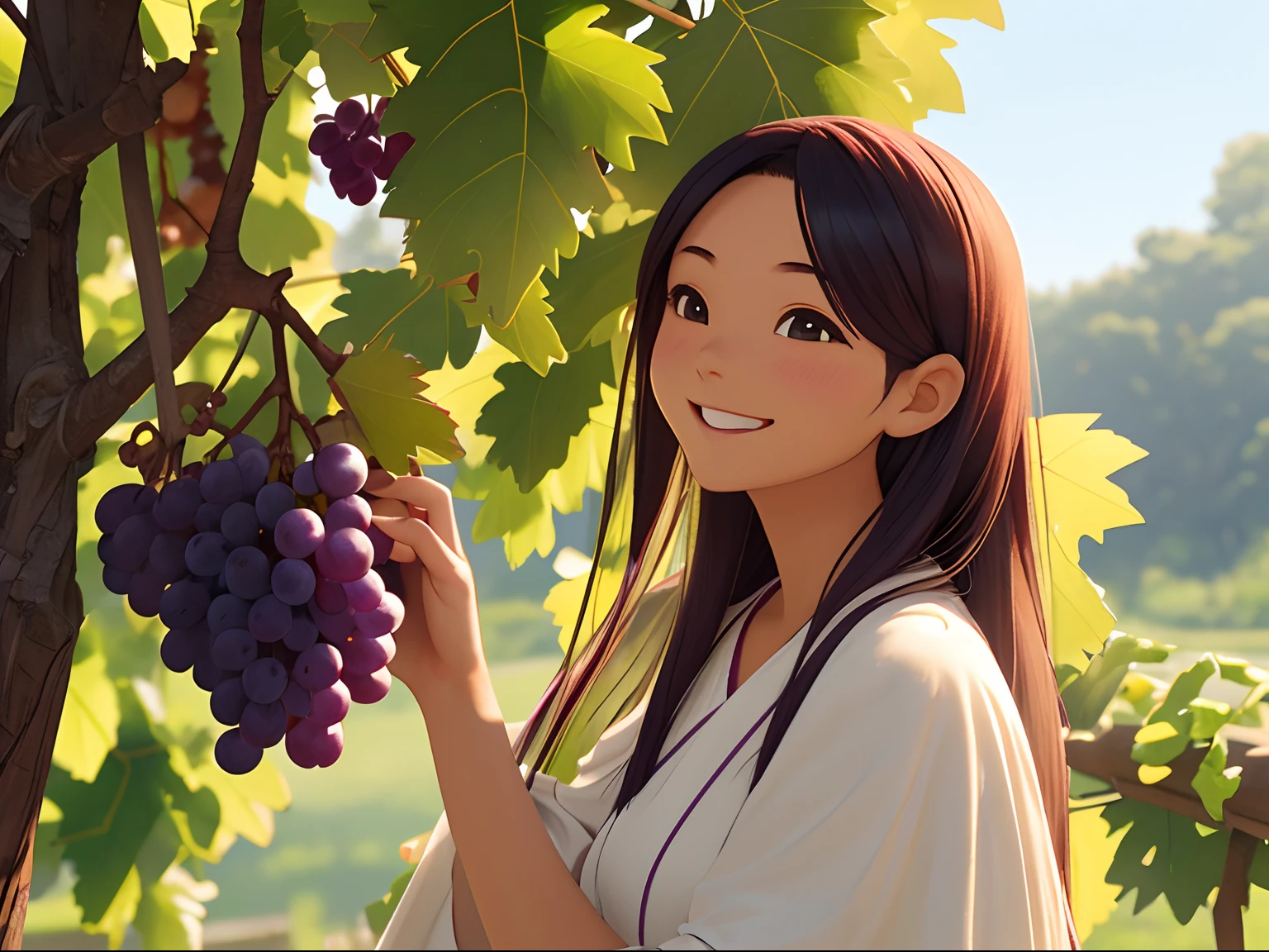 Background with(Grape leaves)