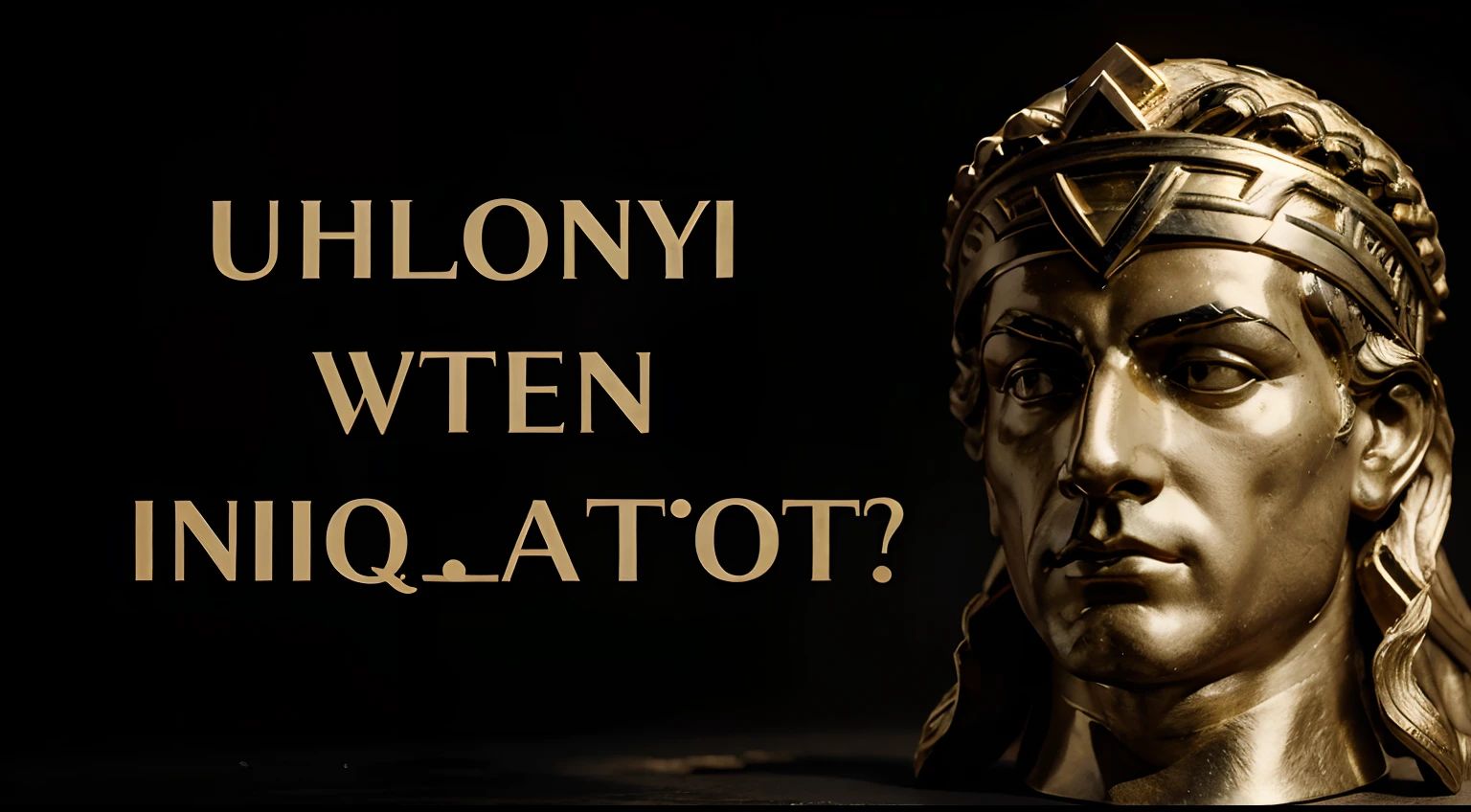 greek form, muscular stoic philosopher, stoicism philosopher, crown in his head, black background, high quality, high detailed