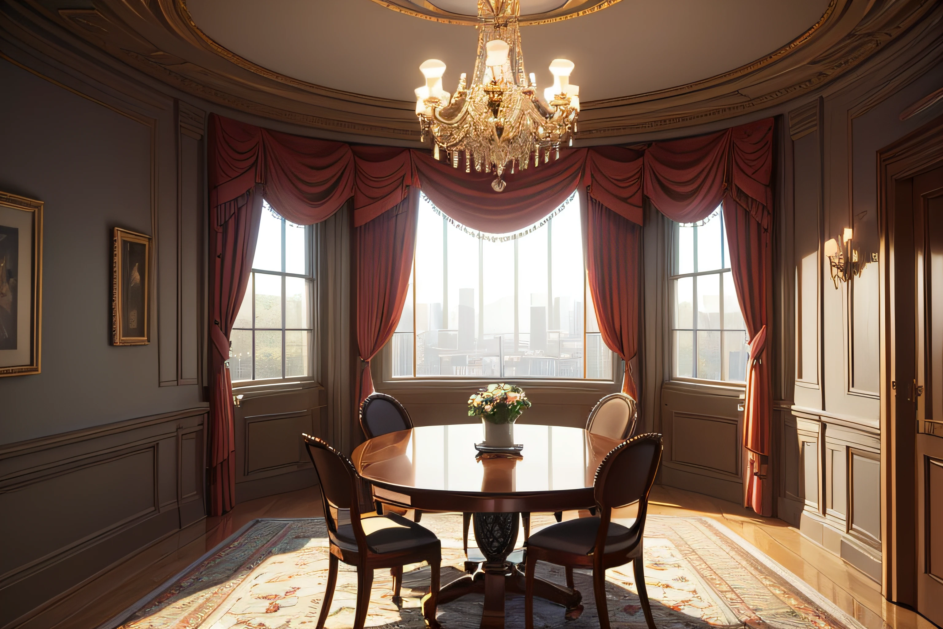 (Interior design), player or streamer room, player or streamer decoration, illuminated forest or city view, (Masterpiece), (Advanced: 1.5), top CG, top quality, correct proportions, perfect composition, high quality details, perfect detail, (super-detailed CG: 1.2), (8K: 1.2), realistic, octane rendering,