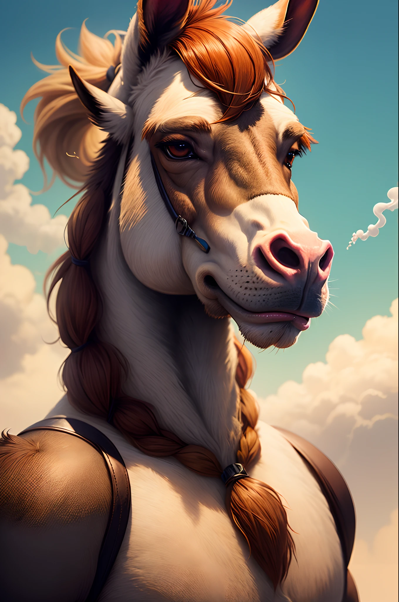 Donkey from shrek vaping