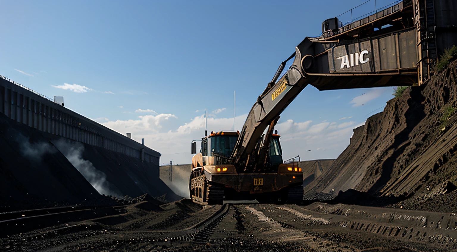 Modern coal mining in coal mines，Large coal mining machines