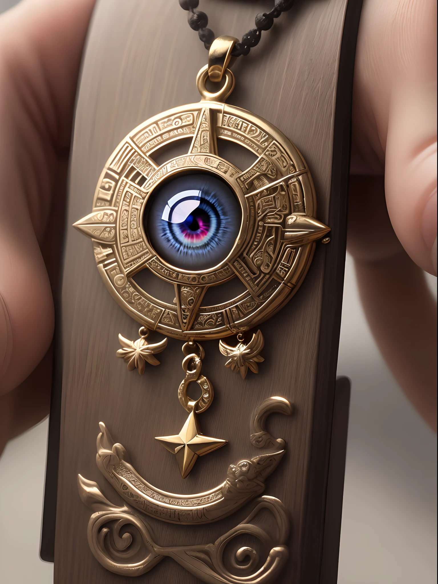 Eye of Horus being used as an amulet modernity