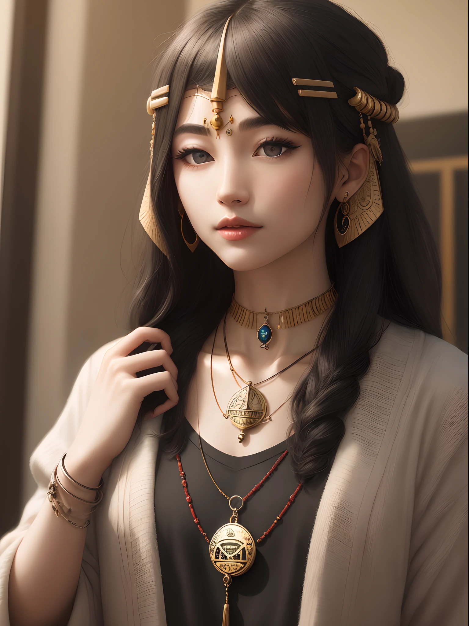 Eye of Horus being used as an amulet modernity