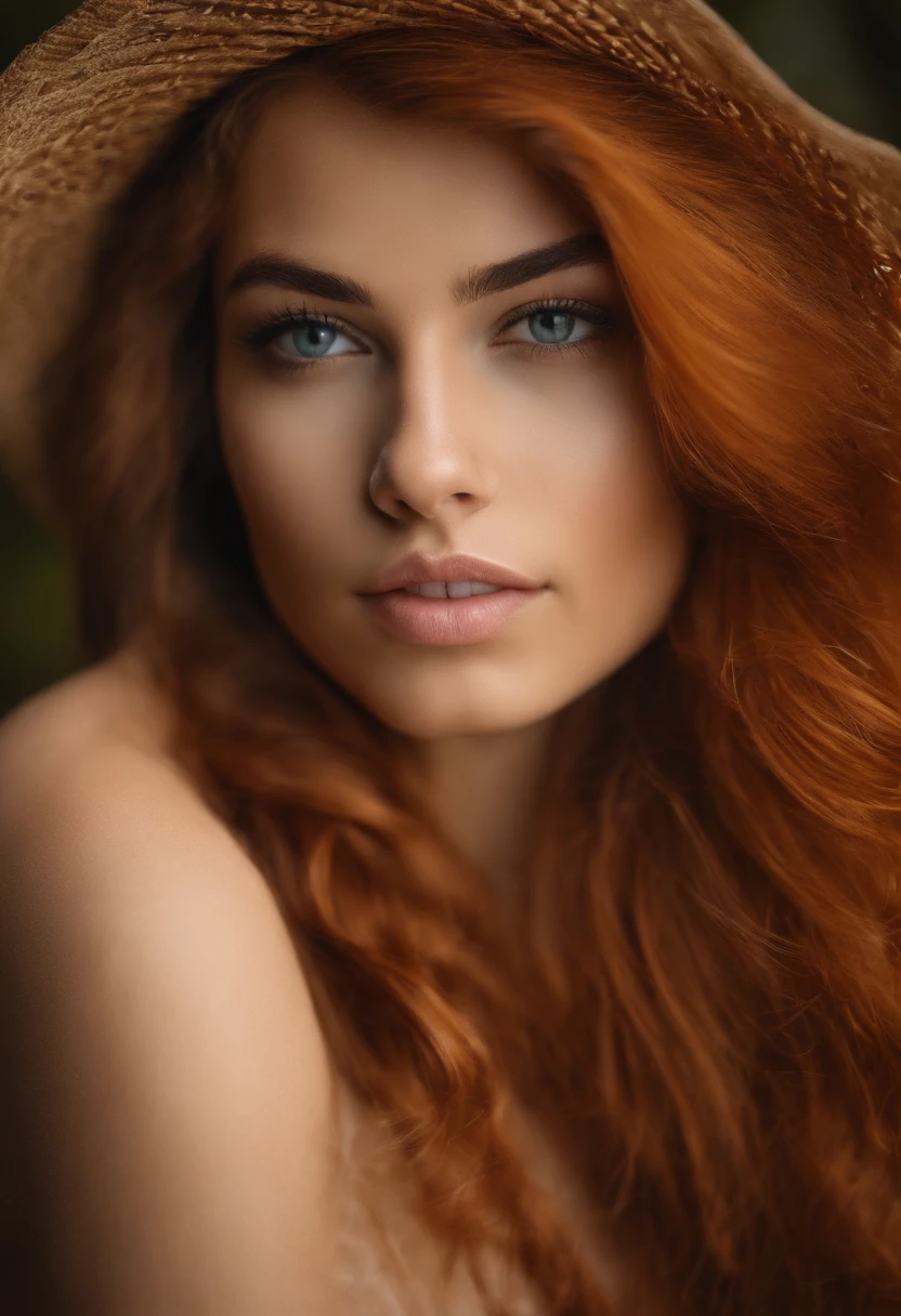 Uma mulher cabelo castanho olhos claros