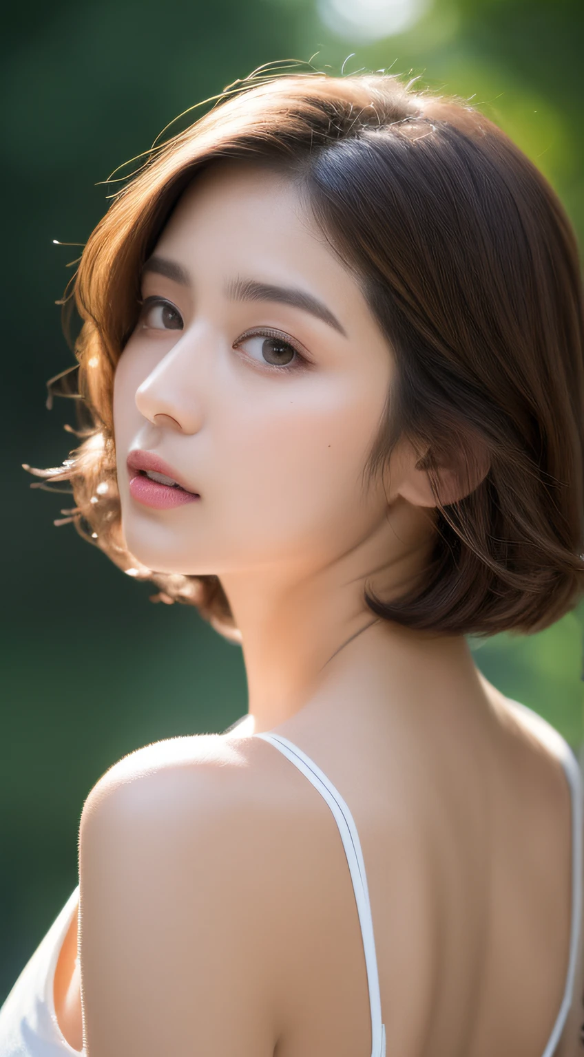 M word、Shorthair、(​masterpiece、top-quality) 、For clear images、absolutely outstanding image, very extremely beautiful、​masterpiece, top-quality,a picture, kawaii、(Colossal tits:1.2)、((20 year old woman:1.2))、Young adorable Japan face, dewy skin, Soft portrait shots,8k,