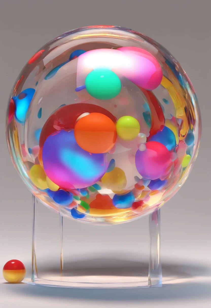 Liquid Ball、2Two spheres overlap、Colorful edges、beatiful lights