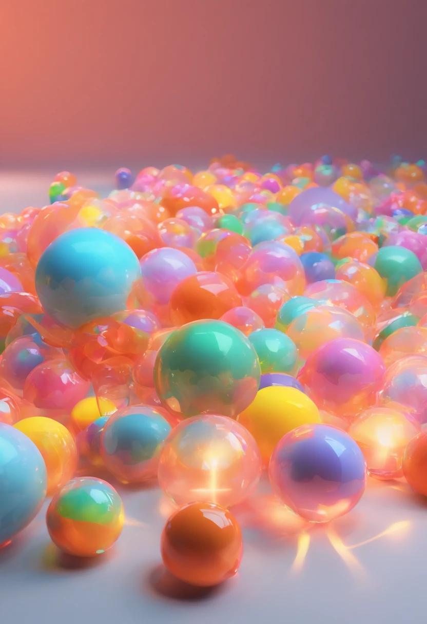 1One Liquid Ball、Colorful edges、beatiful lights、