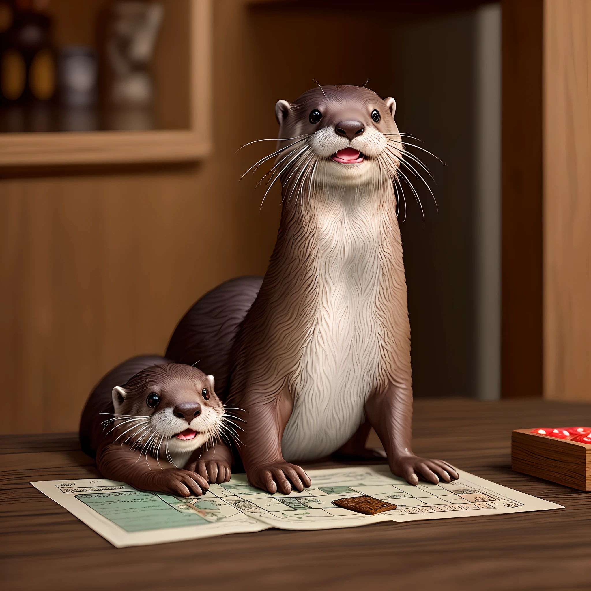 Otter playing dnd