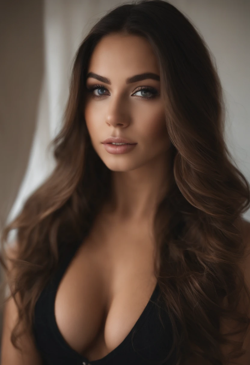 Arafed Mujer Completa, Chica sexy con ojos azules, , ultra realista, meticulosamente detallado, retrato de Sophie Mudd, cabello rubio y ojos grandes, selfie de una mujer joven, Ojos del dormitorio, Violeta Myers, sin maquillaje, Maquillaje natural, staring directly into camera, artgrama facial, maquillaje sutil, Impresionante foto de todo el cuerpo arrodillado desnudo en la cama, en el dormitorio, Medium and large breast, permitiendo que la cara se vea claramente, retrato
