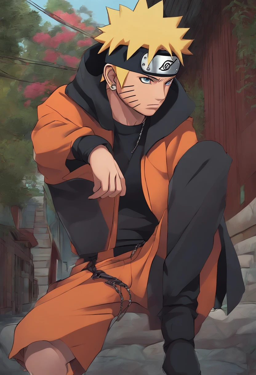 score_9, score_8_up, score_7_up, looking at viewer,  BREAK
colored_narutomanga_ownwaifu, 
male focus, 1boy, spiked hair, uzumaki naruto, blonde hair, konohagakure symbol, blue eyes, long sleeves, whisker markings, ninja
(contrapposto, hand on hip), manga cover, 
<lora:PONYXL_NarutoMangaColored_ownwaifu:0.85>,