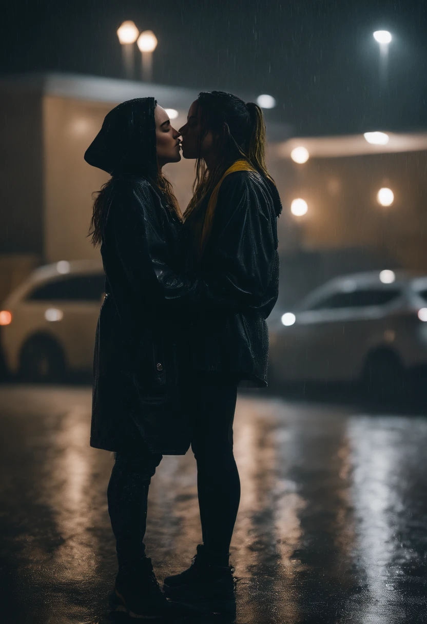 Demi lovato kissing Billie eilish in the rain