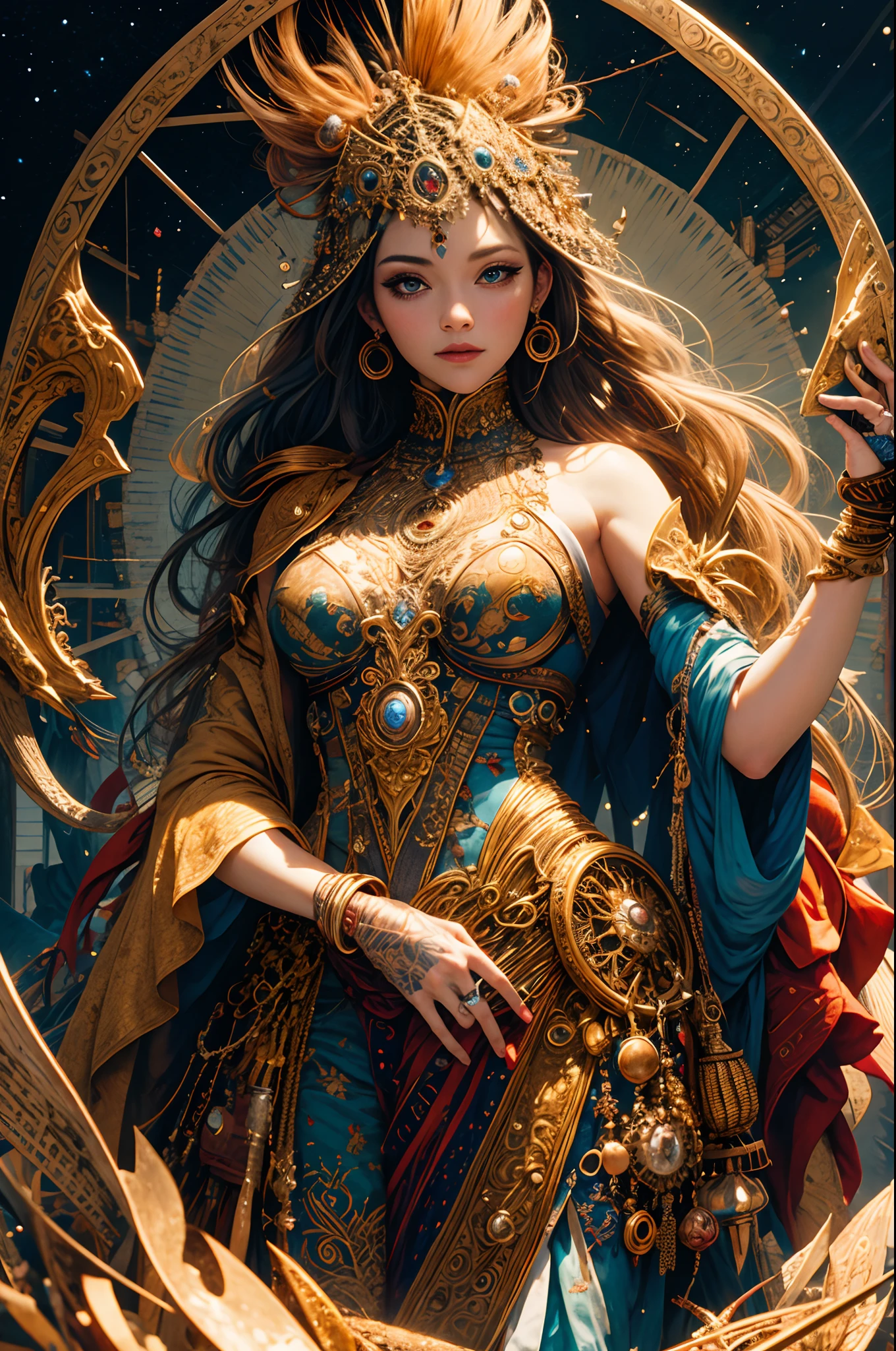 (masterpiece, Highest quality, Highest quality, Official Art, beautifully、aesthetic:1.2), (One girl), Very detailed,(Fractal Art:1.3),colorful,Most detailed