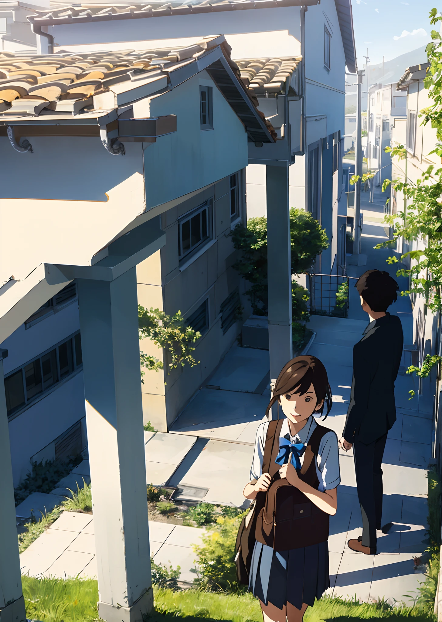 school ground，Being in love，youthfulness，Under the eaves