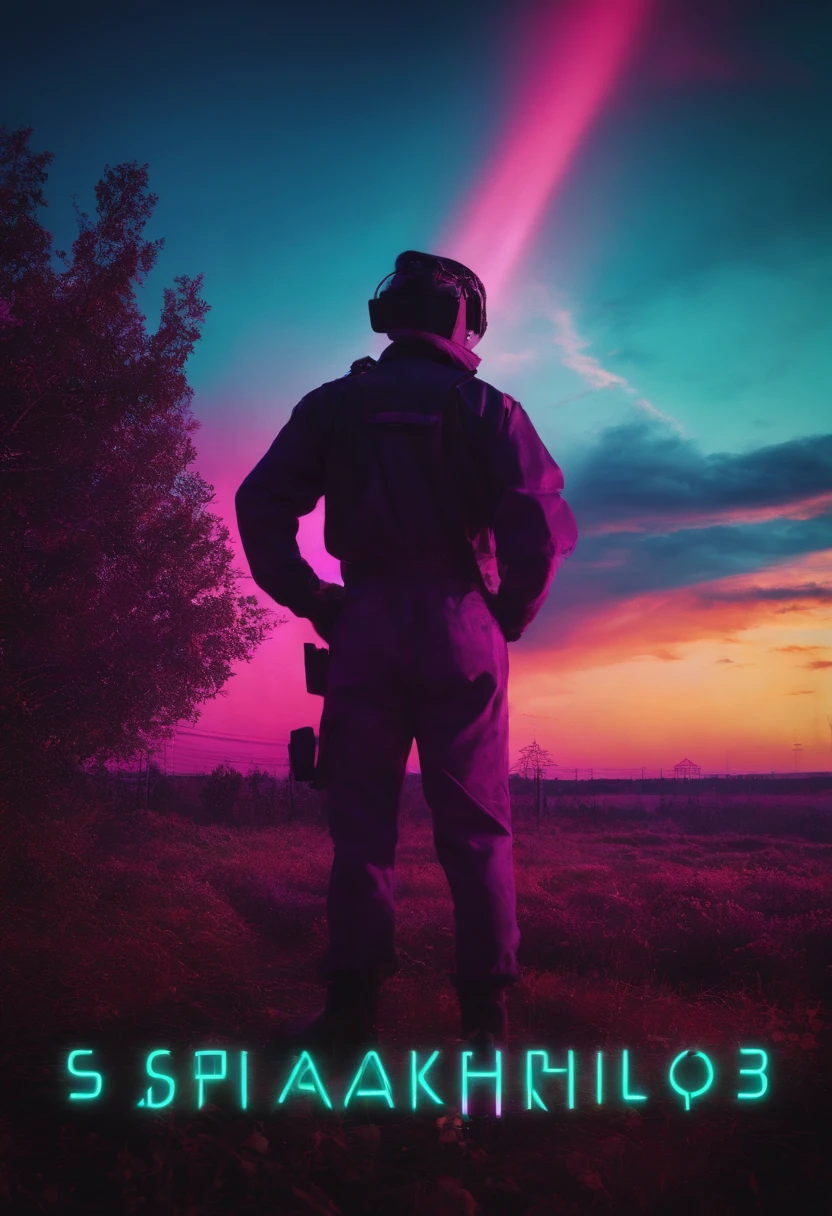 Stalker shadow of Chernobyl stalker 80s synthwave style