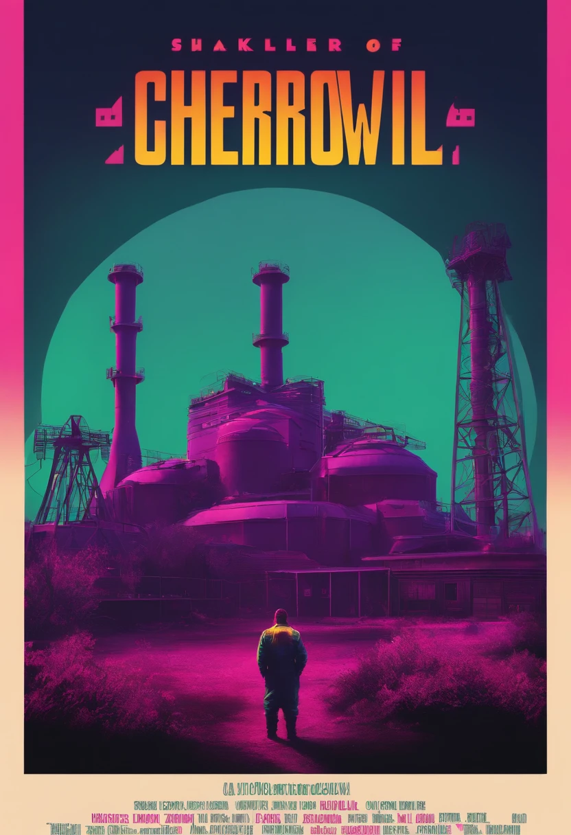 Stalker shadow of Chernobyl 80s synthwave style