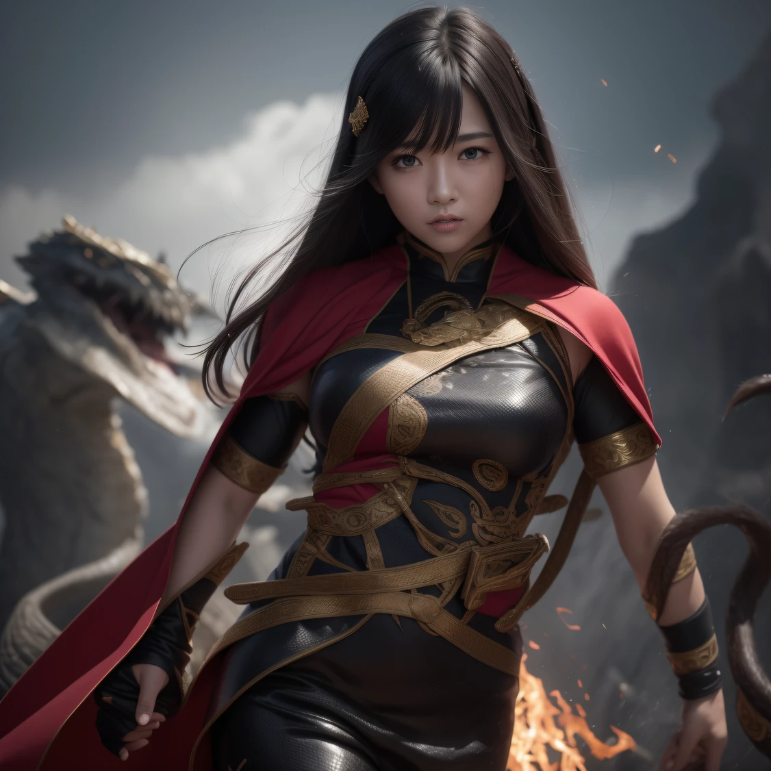 CG blockbuster,Asian women pose in colorful bikinis, photorealistic anime girl rendering, detailed face of a asian girl, 3 d anime realistic, Smooth anime CG art, Realistic. Cheng Yi, Realistic anime 3 D style, render of a cute 3d anime girl, Rendu portrait 8k, 3 D rendering character art 8 K, Kawaii realistic portrait,(((Wear thick gold-framed reflective sunglasses))) (Linen batik scarf), Angry fighting stance, looking at the ground, Batik linen bandana, Chinese python pattern long-sleeved garment, rainbowing(Abstract propylene splash:1.2), Dark clouds lightning background,废墟(realisticlying:1.4),Black color hair,Flour fluttering,Telephoto lens high, A high resolution, the detail, RAW photogr, Sharp Re, Nikon D850 Film Stock Photo by Jefferies Lee 4 Kodak Portra 400 Camera F1.6 shots, Rich colors, ultra-realistic vivid textures, Dramatic lighting,8K quality, Girls,Backstreets, Dark clouds lightning background(realisticlying:1.4),Black color hair,, RAW photogr, Sharp Re, Nikon D850 Film Stock Photo by Jefferies Lee 4 Kodak Portra 400 Camera F1.6 shots, Rich colors, ultra-realistic vivid textures, Drama light film CG society。,,Tropical canyon battle scene、Chinese big breasts、Vintage trench coat、three kingdom、ember、100 people、Faraway view、intense battles、high detal、masuter piece、NSFW,Multi-layered long-sleeved gauze garment,Quick-dry vest,Colorful cotton and linen sweater,Red and black snake cloak cloak,Doomsday ruins(废墟)Climb the streets(Armageddon)eyes filled with angry,He clenched his fists