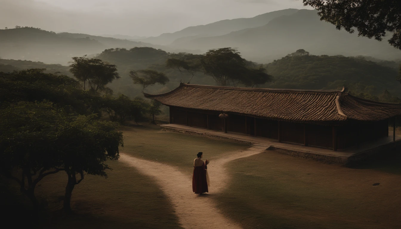vila chinesa no campo