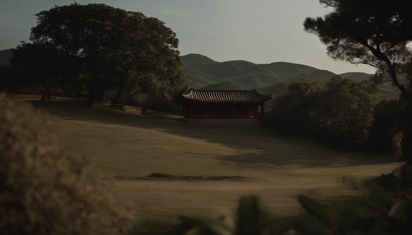 vila chinesa no campo