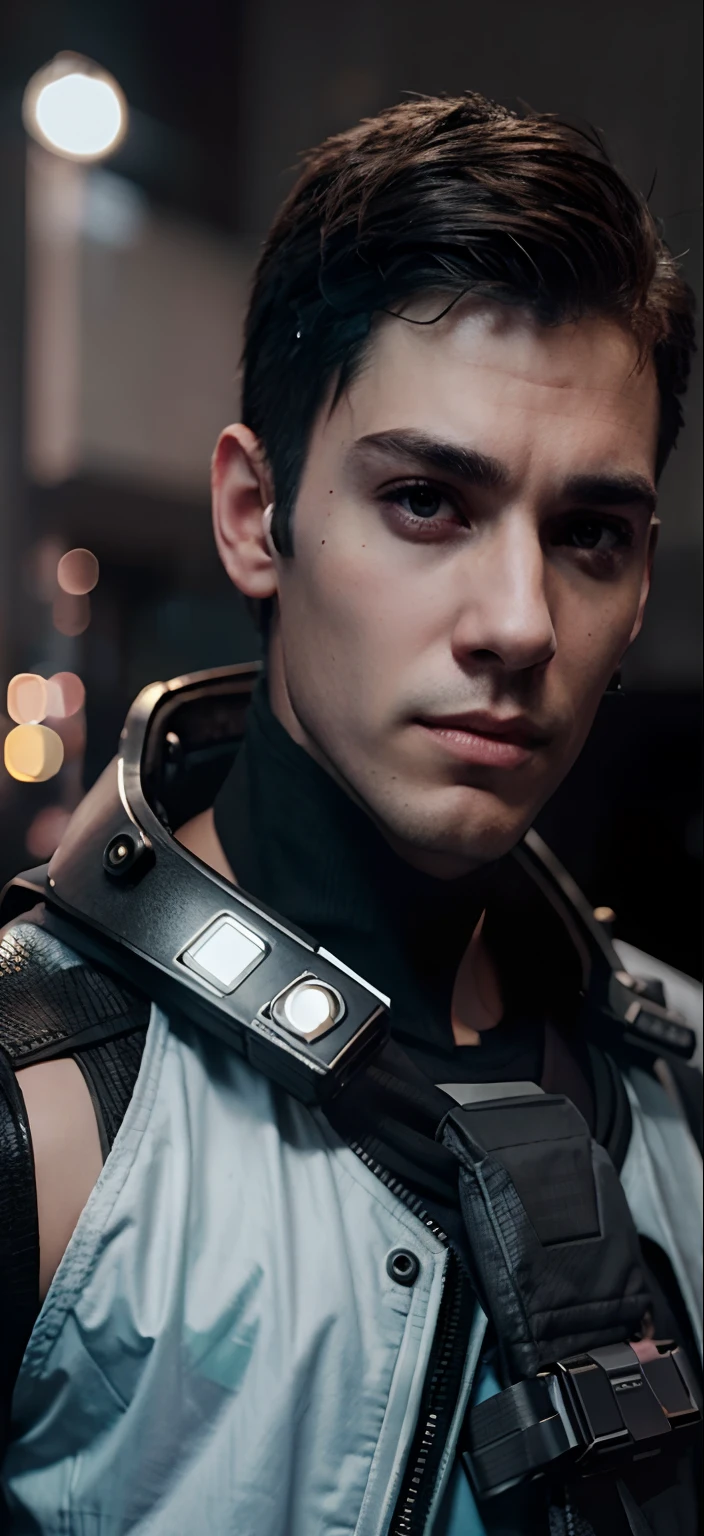 change background cyberpunk hansome boy, realistic face,8k, ultra realistic