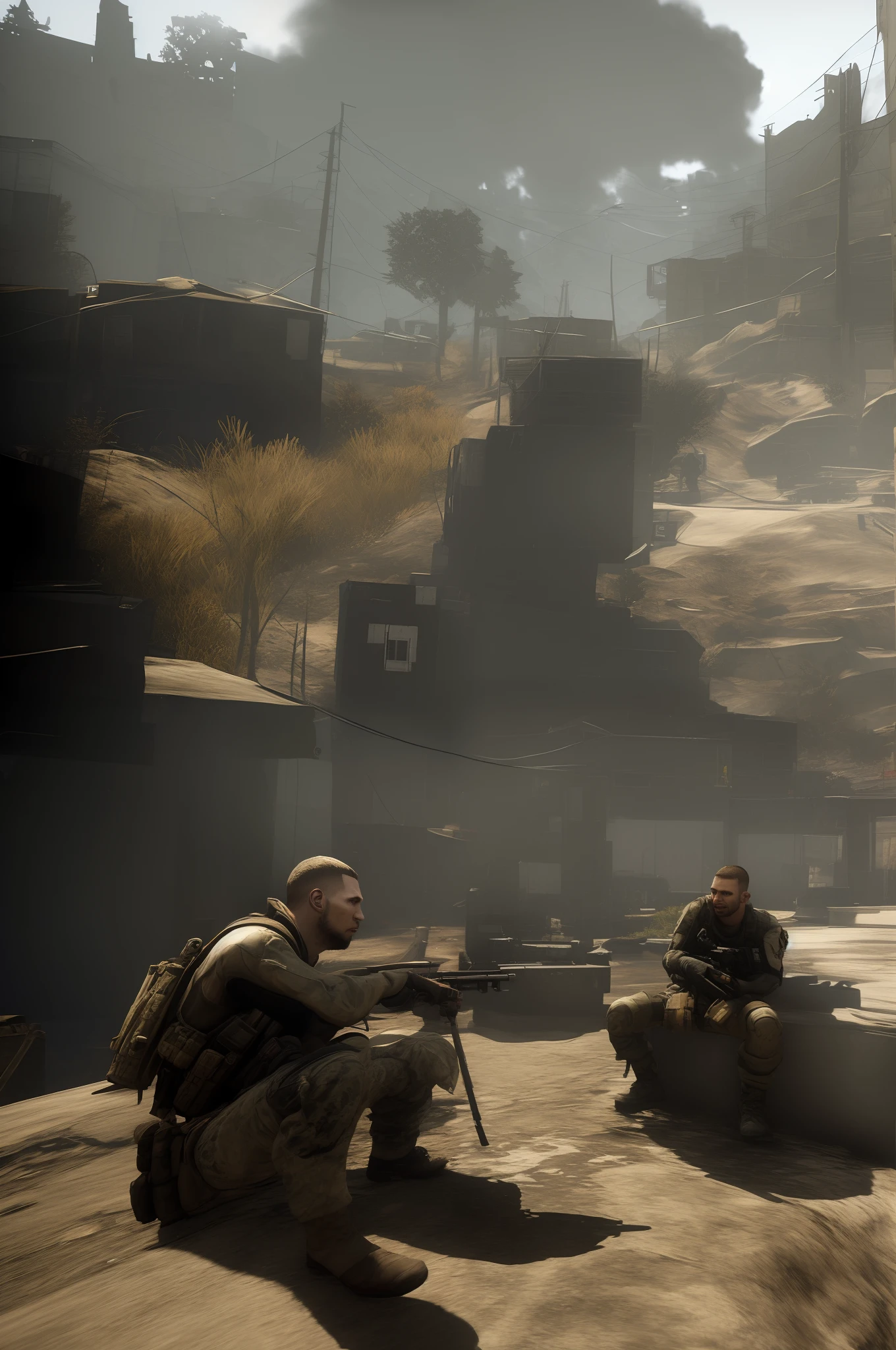Johnny "Soap" Mactavish and Simon "Ghost" Riley listening to music together, Call of Duty
