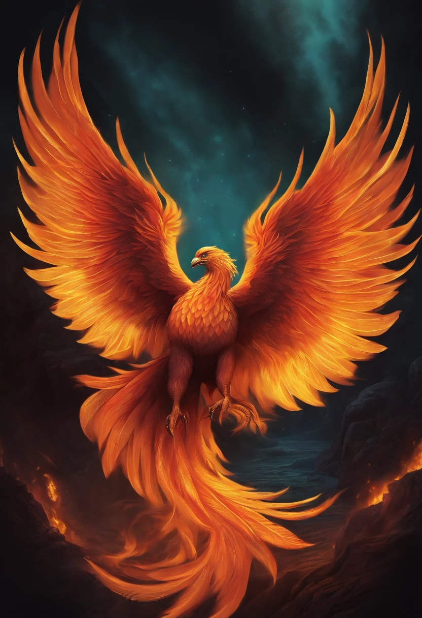 "Explore the depths of Nirvana as the fiery phoenix rises from the ashes, captured in breathtaking detail and available in various sticker styles. Let your imagination soar with this unique concept."