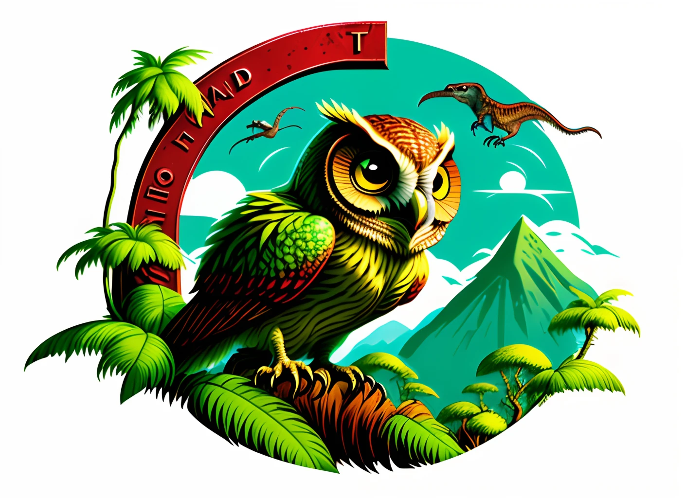 Jurassic Park logo owl