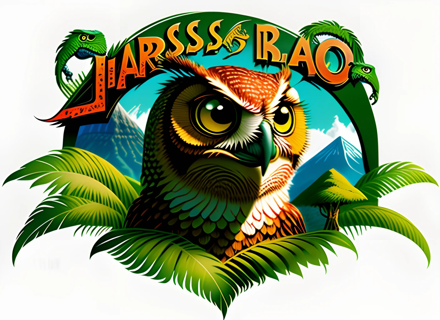 Jurassic Park logo owl