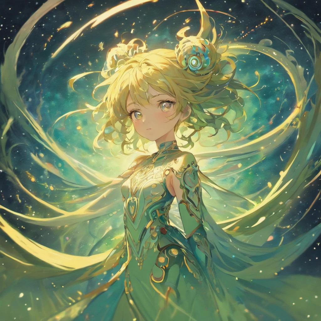 (master masterpiece),((The Highest Quality)),(Official Art),(Beautiful and indulgent:1.3),(1女の子:1.4),((Sit and Pray)),((Under the dazzling Perseus meteor shower、Blonde Orihime praying)),break,Beautiful woman wearing a long dress with an image of the intricate universe,Detailed drawing。Vibrant colors。COLORFUL、Supreme Details ((Super Detailed)),(非常に詳細な 2D イラスト),((Extremely delicate and beautiful))Super detail, wakame, wakame, wakame, wakame, wakame, wakame, wakame, wakame, wakame, wakame, wakame, wakame, wakame, wakame, wakame, wakame, wakame, wakame, wakame, wakame, wakame, wakame, wakame, wakame, wakame