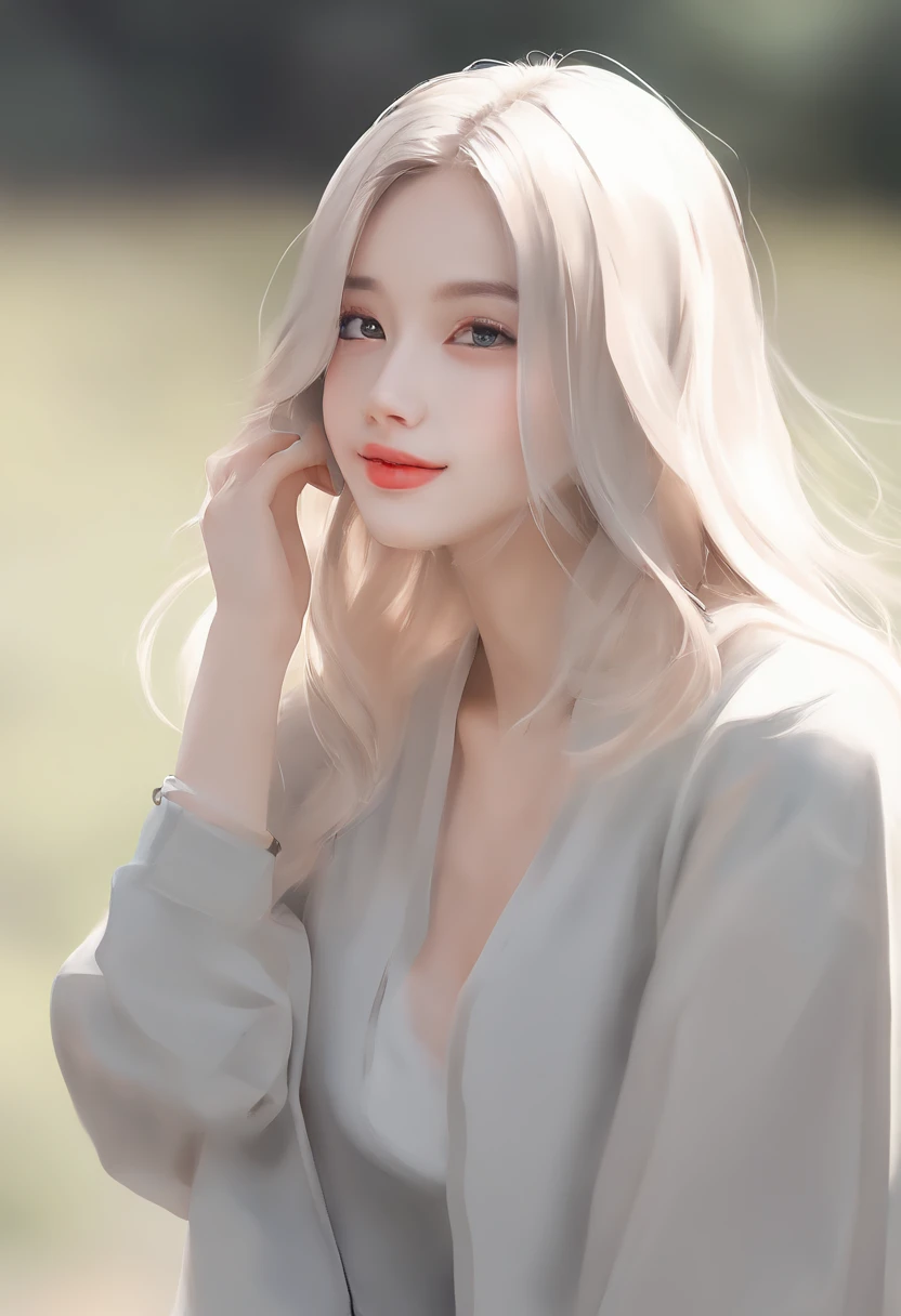 Best quality, illustration, Ultra-detailed, finedetail, A high resolution, 8K wallpaper, Perfect dynamic composition, Beautiful detailed eyes, Long-sleeved knit,Shoulder extension,bob hair, small boobs, Natural color lips, Random and sexy pose,Smile,20 years girl,Riman,kawa,Emphasis on the chest