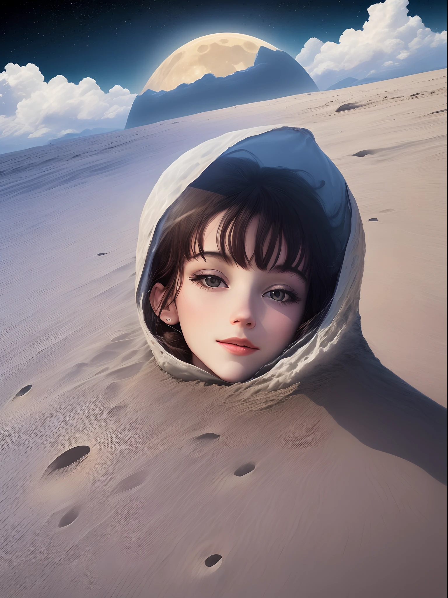 Imagine une vie sur la lune