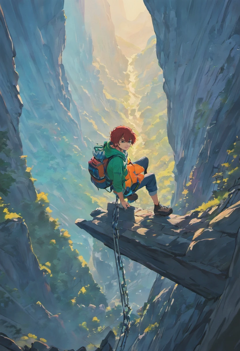 Climbers climbing mountains Weather becomes unseasonable、Becoming anxious