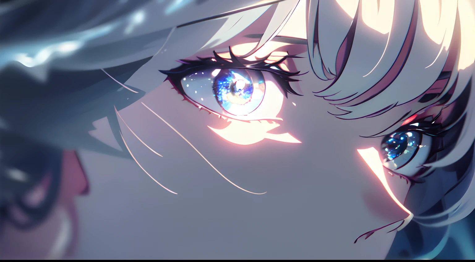 masterpiece, best quality, Eyes, detailed eyes, (light blue eyes), beautiful eyes, close up, sky blue eyes, white hair