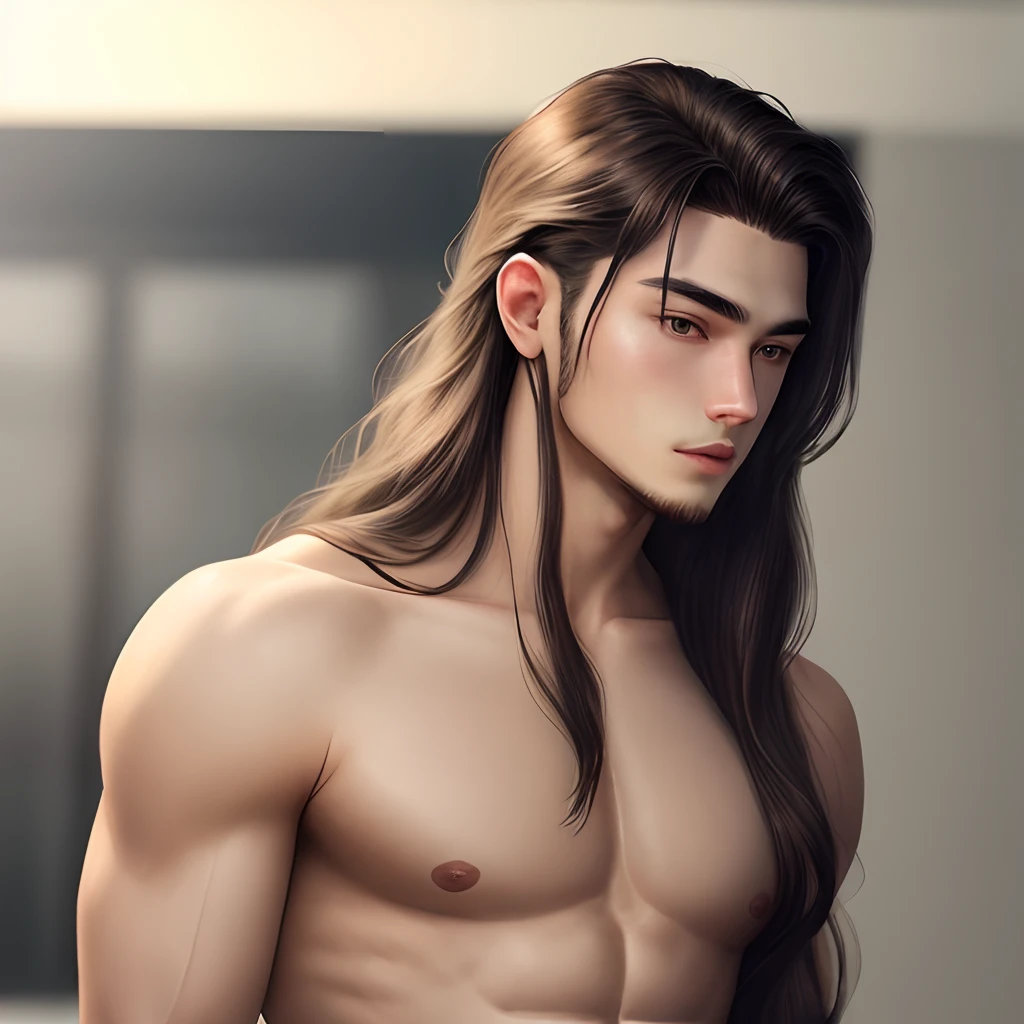 Long Hair Cropped Male Thread