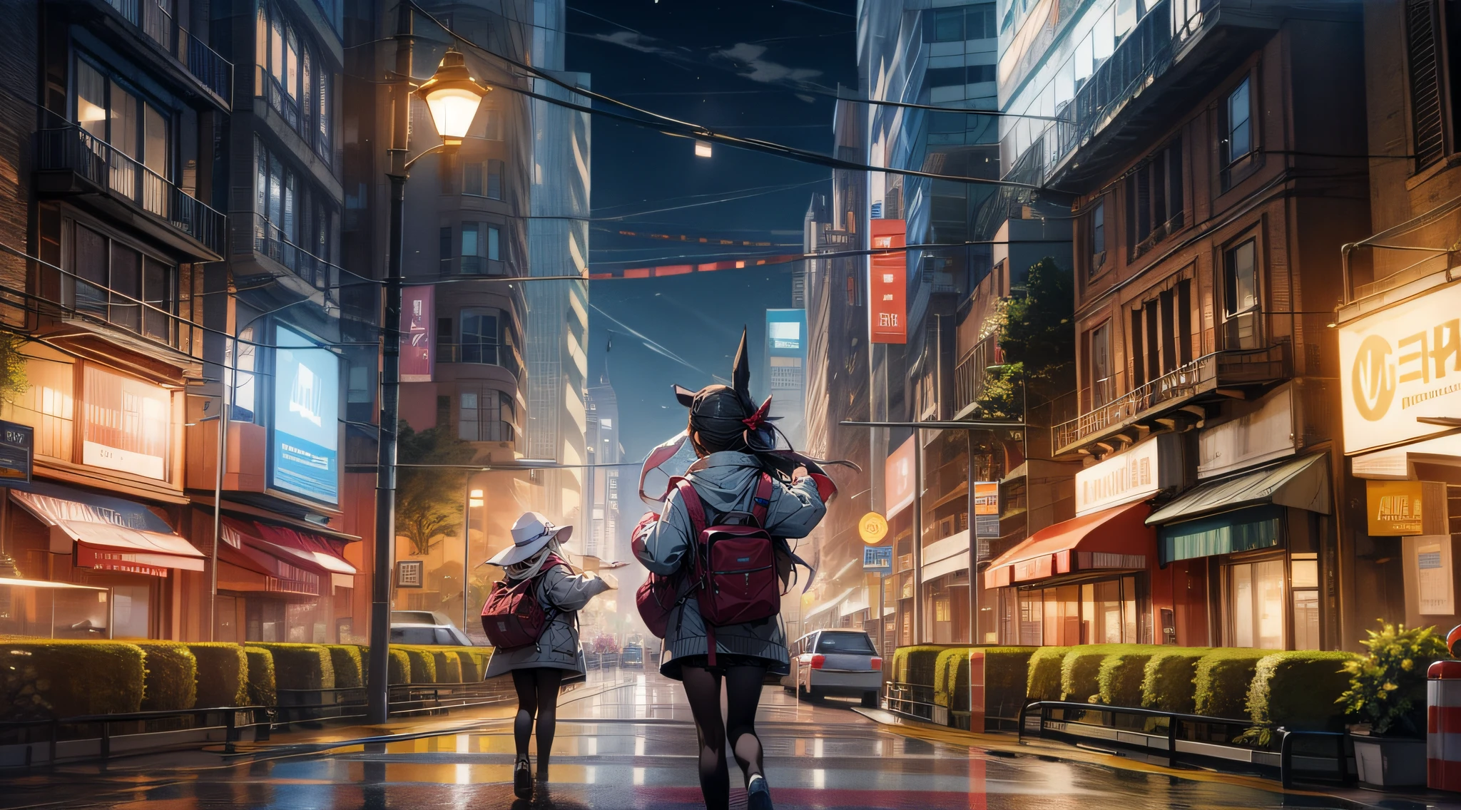 the street