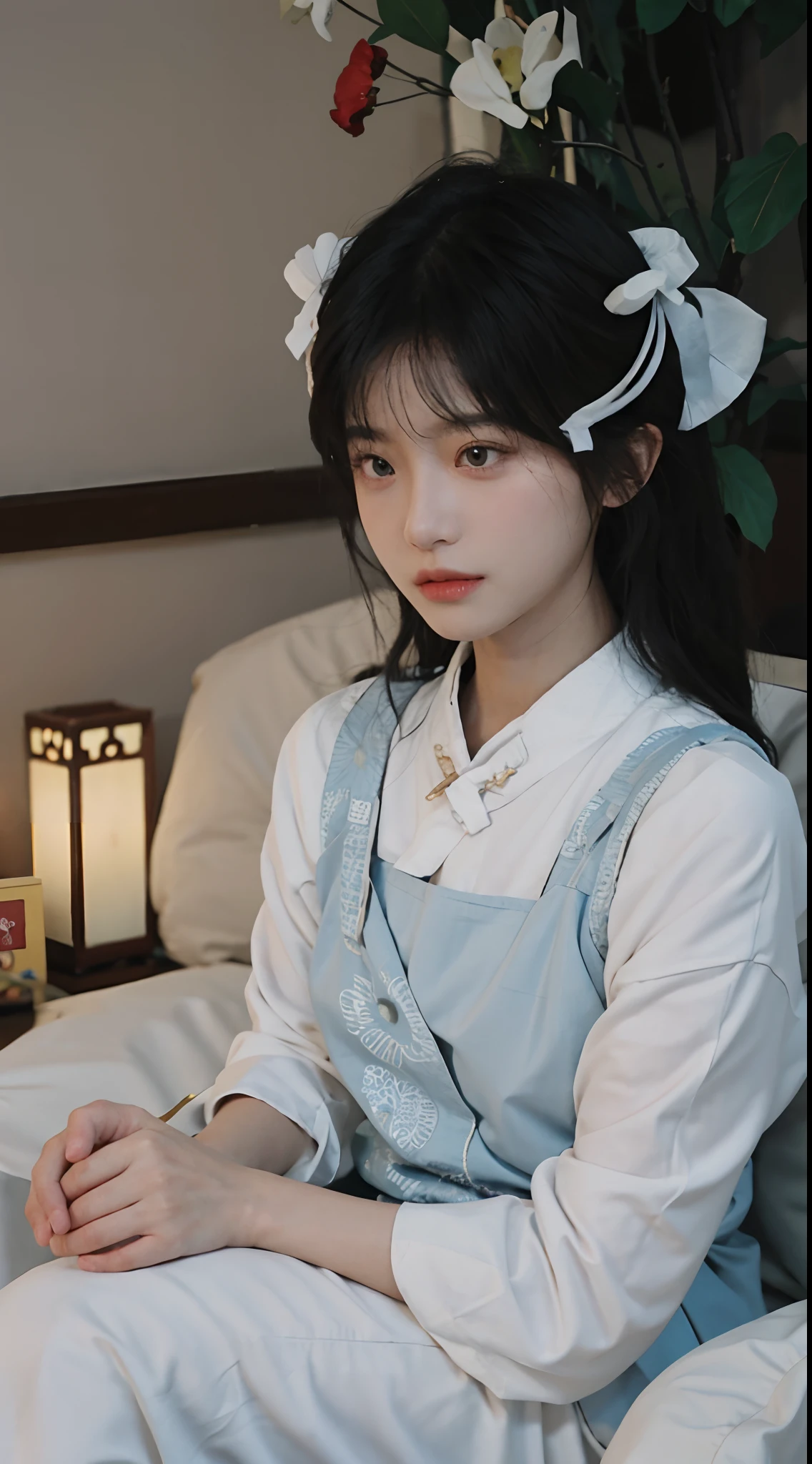best qualtiy,tmasterpiece,超高分辨率,(realisticlying:1.4),Close-up of white dress, gorgeous chinese models, Gorgeous young Korean woman, beautiful Korean women, yanjun cheng, xintong chen, ruan jia beautiful!, Beautiful young Korean woman,