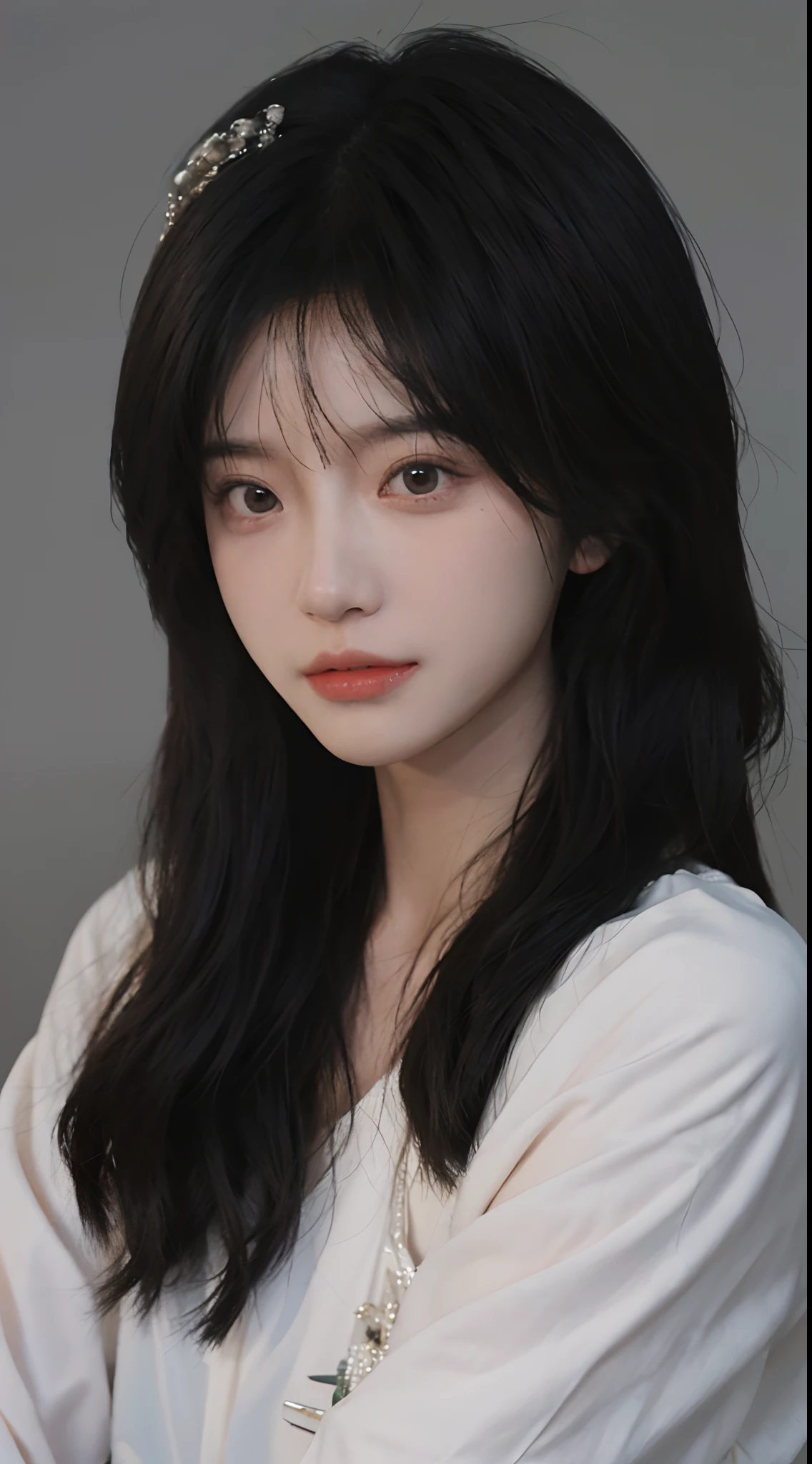 best qualtiy,tmasterpiece,超高分辨率,(realisticlying:1.4),Close-up of white dress, gorgeous chinese models, Gorgeous young Korean woman, beautiful Korean women, yanjun cheng, xintong chen, ruan jia beautiful!, Beautiful young Korean woman,